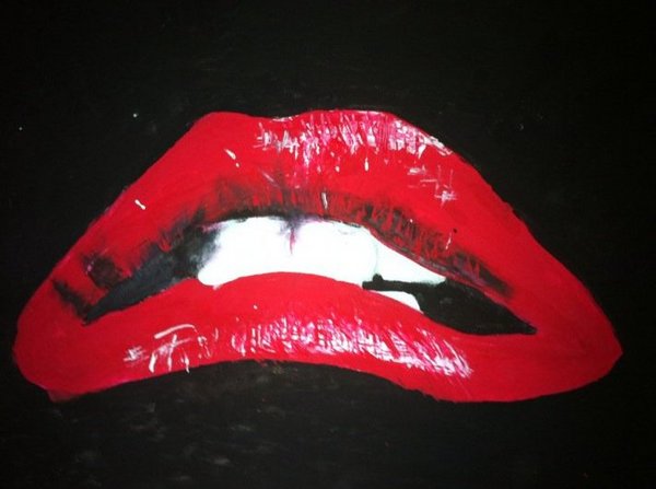 This was done in finger paint (tempura) :  : The Art of Madison Miller